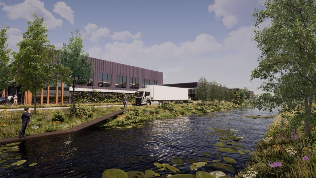 AI van bedrijventerrein Ambachtsezoom in Hendrik-Ido-Ambacht