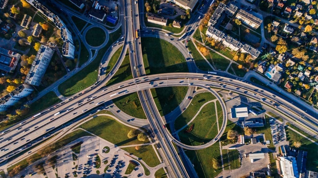 snelweg van boven taxatie vastgoed circulair